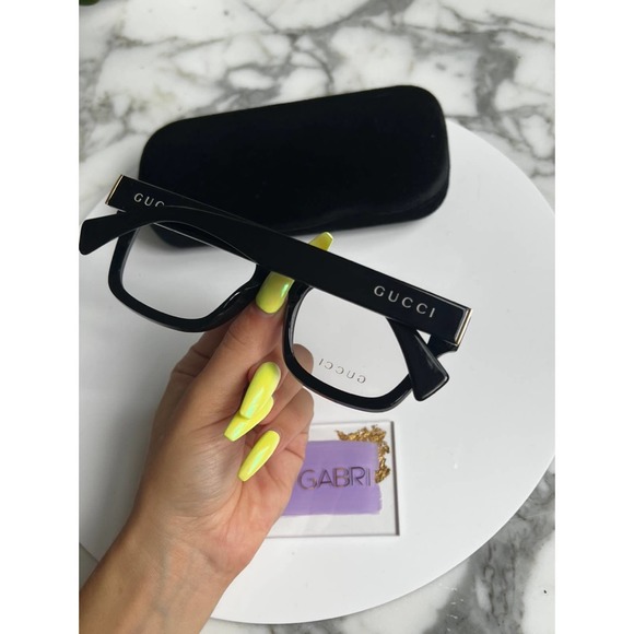 NEW Gucci GG1138O Black Eyeglasses Frames Unisex - Picture 5 of 10